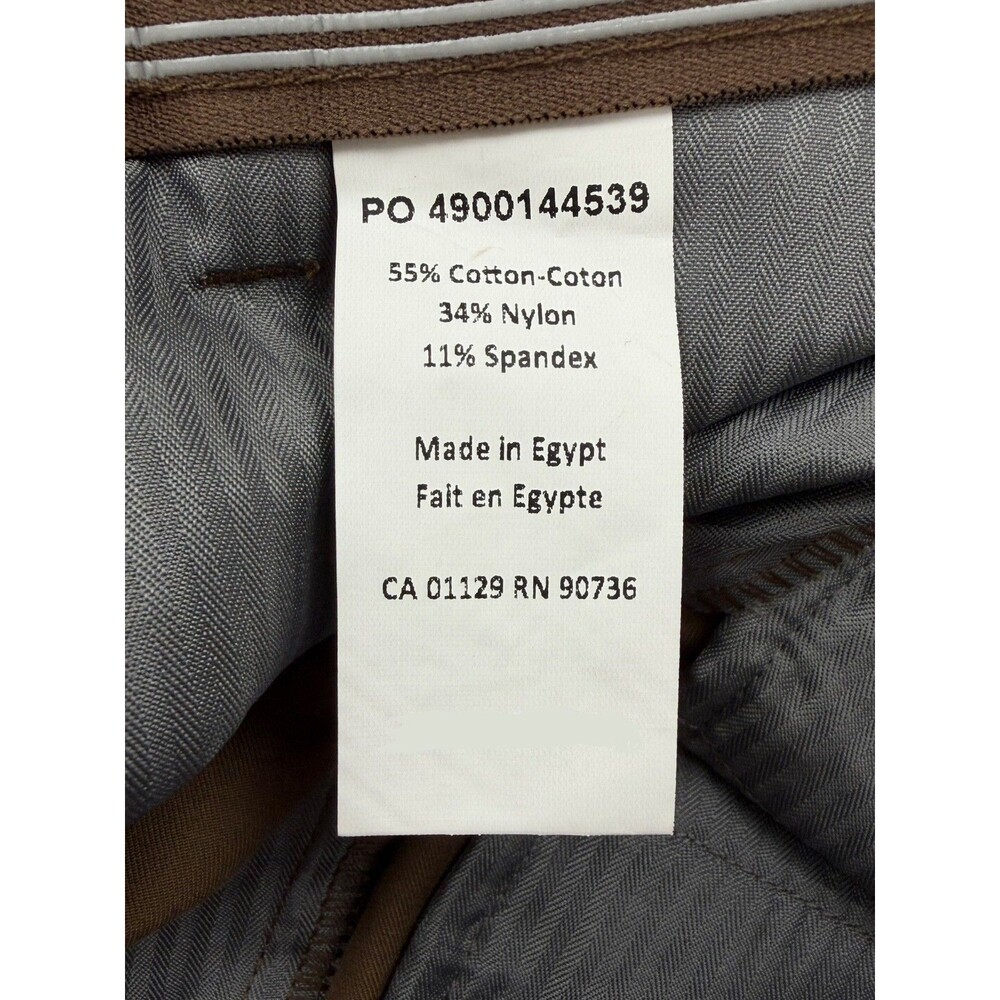 $95 NEW MICHAEL KORS Mens 38x32 Light Brown Bedford Trousers/Dress Pants/Slacks - Picture 4 of 6